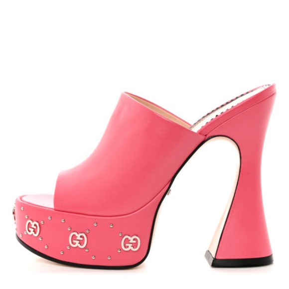 Gucci Malaga Rhodamine Pink Platform Heel - Picture 3 of 12